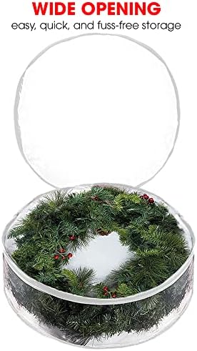 ProPik 24 Inch Clear Wreath Storage Bag 2 Pack