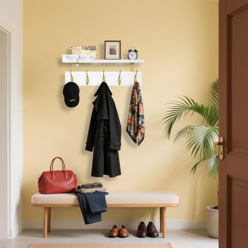 Lampaggio Wall Mounted Coat Rack with Shelf