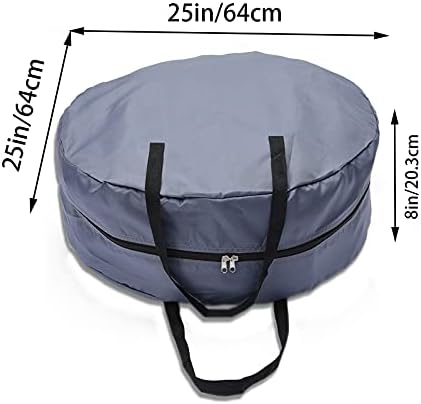 Keebgyy Heavy Duty Christmas Wreath Storage Bag 25In