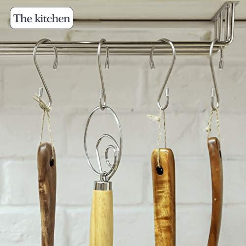 Hotop 36 Pcs S Shaped Hooks Stainless Steel