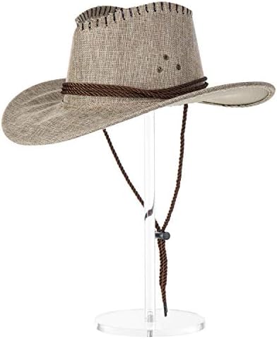 MyGift 16 Inch Clear Acrylic Hat Rack Stand