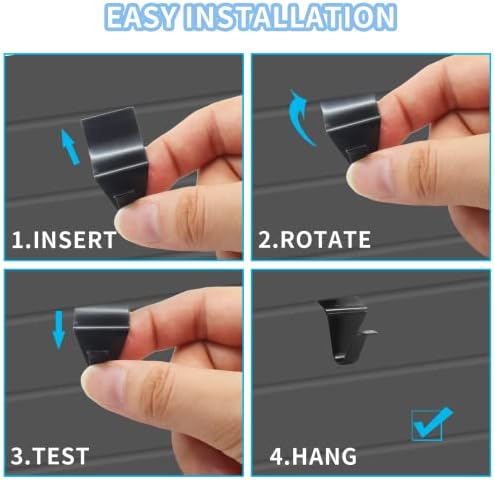 Biaungdo 12 Pcs Vinyl Siding Hooks Heavy Duty