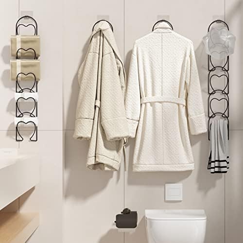LINFIDITE 10 Pack Wall Hat Rack Organizer Black