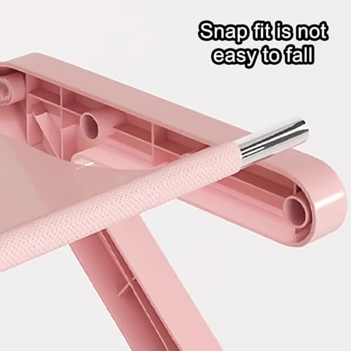 4-Tiers Simple Shoe Rack with Non-Woven Fabric Pink