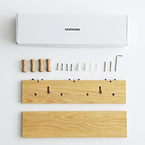 Wall Mount Coat Rack with Shelf and Hooks
