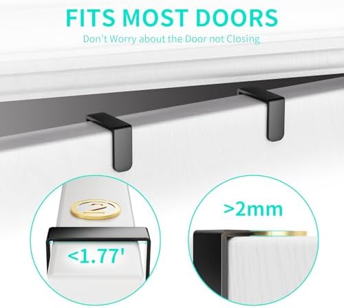 HapiRm Double Door Hat Rack with 8 Hooks 2 Pack Storage for Hats and Accessories