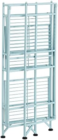 Convenience Concepts Xtra Storage Shelves - 3-Tier Folding Metal Shelves for Modern Home Use