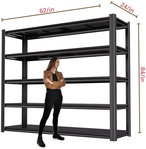 84 Inch Heavy Duty Garage Shelving 6 Tier Storage Unit