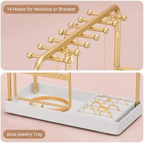 ProCase Gold Jewelry Display Stand Holder