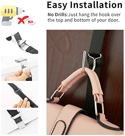 IZUS 20 Hook Bag Organizer Holder for Closet and Door 2Pcs