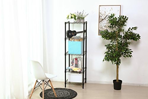 HollyHOME 5 Shelves Adjustable Steel Shelving Rack