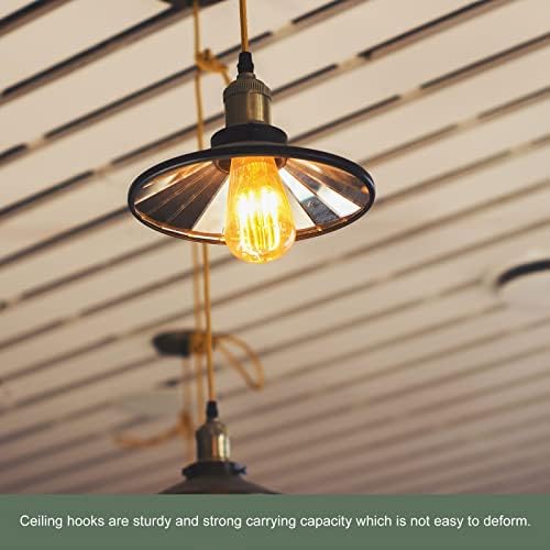 YOKIVE 2 Pcs Heavy Duty Ceiling Hook with Round Plate for Plants and Decorations