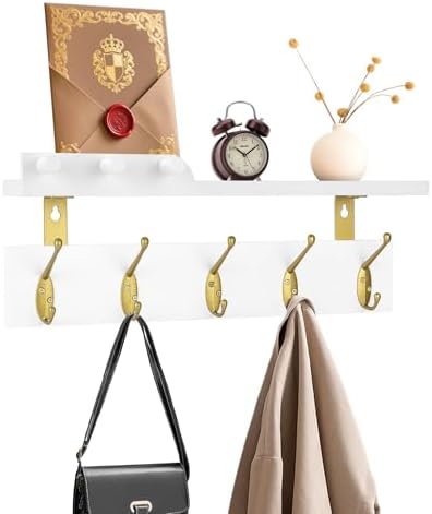 Lampaggio Wall Mounted Coat Rack with Shelf
