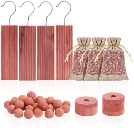 Homode Cedar Blocks for Clothes Storage Set of 30