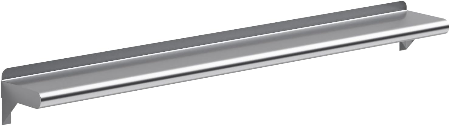 AmGood 6 X 48 Stainless Steel Wall Shelf