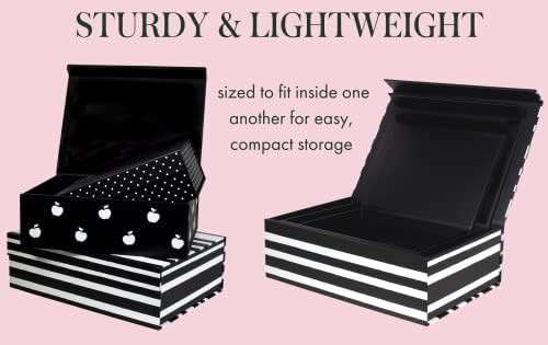 Kate Spade New York Lidded Storage Boxes 3 Pack