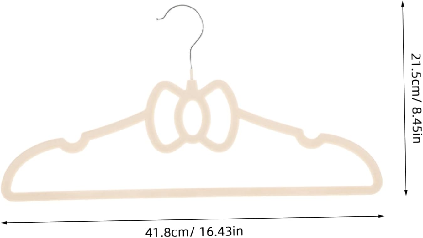 10pcs Non-Slip Bowknot Hangers for Coats and Dresses