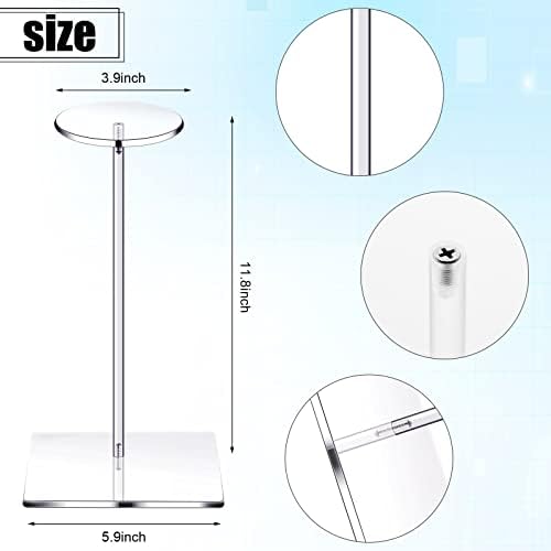 Chunful 4 Pc Acrylic Hat Stand Display Rack