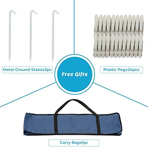 JS HANGER 4-arm Aluminum Clothesline Drying Rack