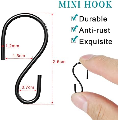 Sratte 120 Pcs S Hook Set for Hanging Decorations and Storage