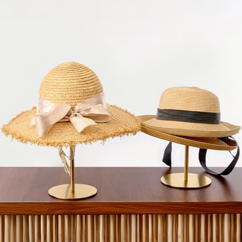 2PCS Adjustable Height Stainless Steel Hat Stand Display