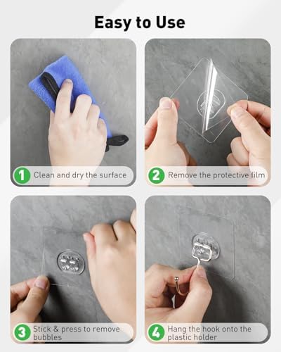Uniclife 10 Pcs Heavy Duty Wall Hooks