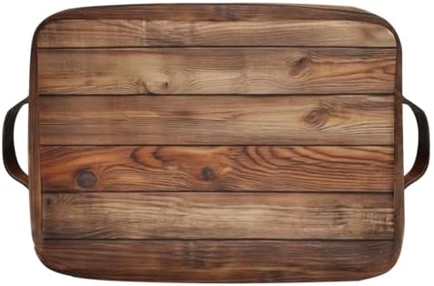 Retro Vintage Wood Print Storage Basket Organizer Bin Shelf For Clothes Gifts Home Office Dorm