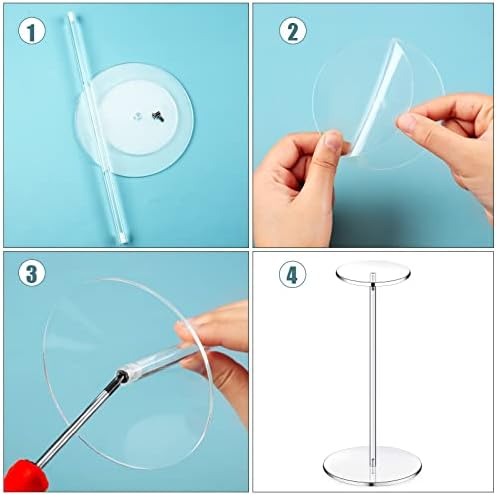 Chunful 4 Piece Acrylic Hat Stand Display Rack 1