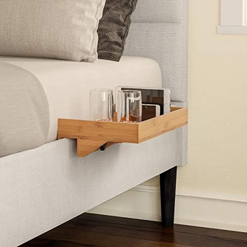 Lavish Home Bamboo Floating Nightstand - Compact Bedroom Storage Shelf