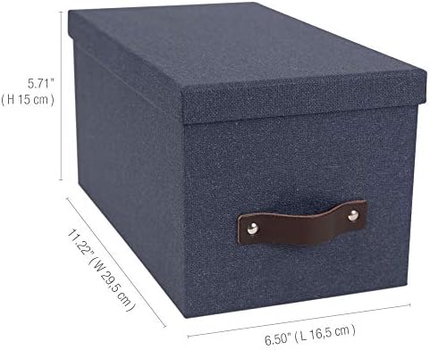 Bigso Box of Sweden Silvia Storage Box - Blue 59x65x116in