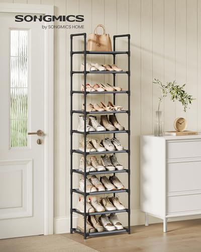 SONGMICS 10 Tier Free Standing Shoe Rack Organizer