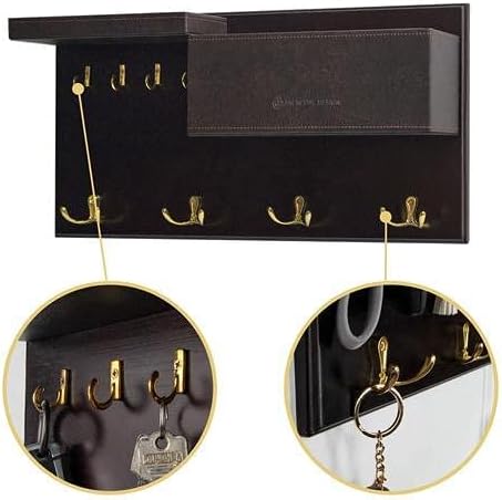 JackCubeDesign Entryway Coat Rack Wall Mount Organizer