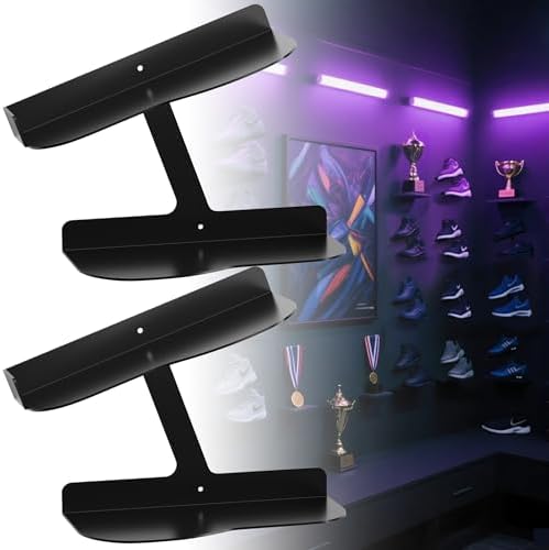 AIYOTAR 2 Pack H Type Wall Floating Shoe Rack