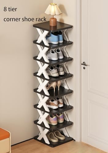 STEPMN 8 Tier Corner Shoe Rack Free Standing