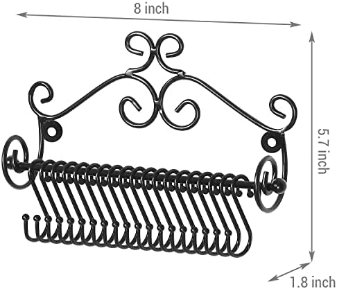 MyGift Set of 2 Wall Mounted Jewelry Organizers