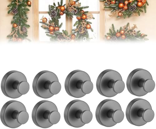 Heavy Duty Suction Cup Hooks for Wreaths 10PCS