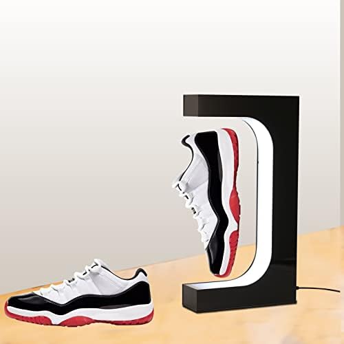 DuliCube Levitating Shoe Display Floating Shelf with LED Light and Magnetic Rotation