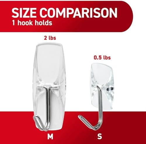 Command Medium Clear Wire Toggle Hooks 6-Piece