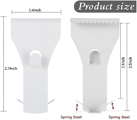 Ripeng 8 Piece Wall Clips Hooks for Brick No Drill Hanging