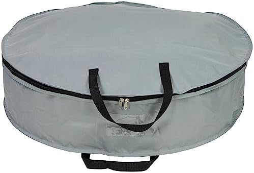 Northlight Multi-Seasonal Wreath Storage Bag 30 Inch Gray