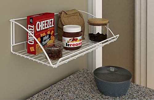 ClosetMaid 18 Inch Wide Laundry Utility Hanger Shelf White