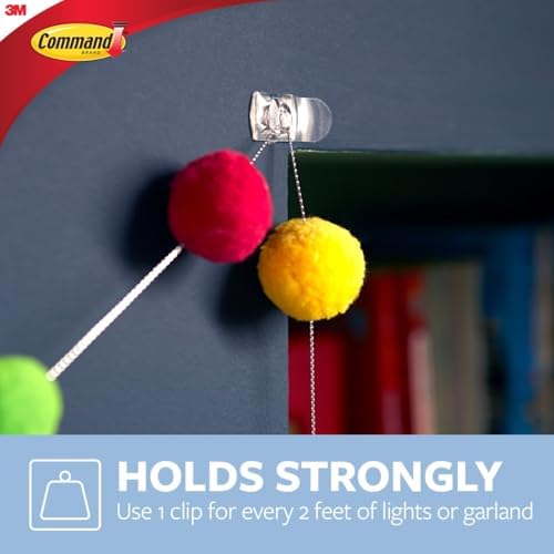 Command Decorating Clips 40 Clips 48 Strips Damage-Free Hanging