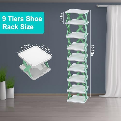 iMounTEK 9 Tier Free Standing Shoe Rack