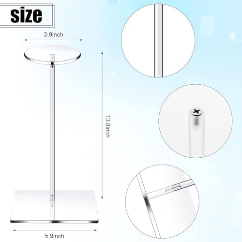 Chunful 4 Piece Acrylic Hat Stand Display Rack