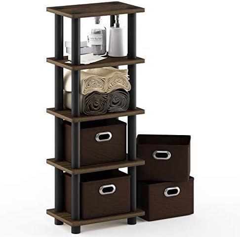 Furinno Turn-N-Tube 4-Bins Storage Rack