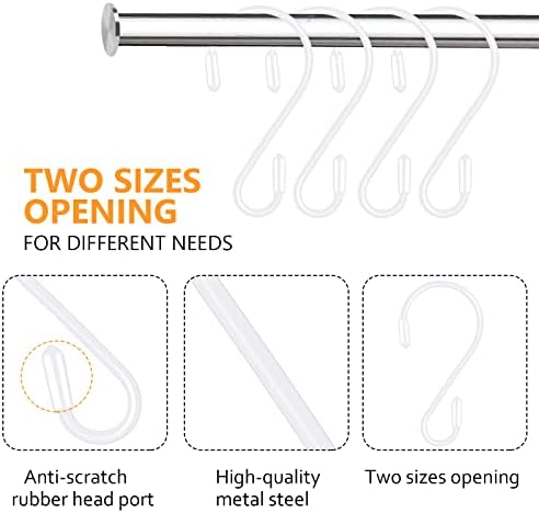 20 Pack 315 Inch S Hooks for Kitchenware Clothes and More