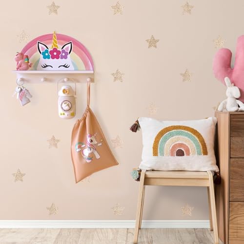 Garybank Unicorn Wall Shelf Decor for Girls Room