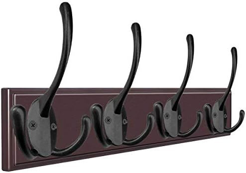 IBosins 6 Pack Heavy Duty Coat Hooks with 24 Screws