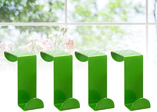 Cabilock 4pc Green Stainless Steel Hooks for Door Back Use