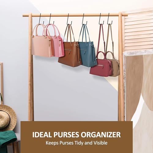 ZEDODIER 15 Pack Purse Hanger Hooks Black